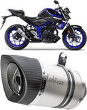 Tubo De Escape Con Homologación Acústica Lv Pro Acero Fondo Carbono - Leovince Compatible Con Yamaha Yzf-R3 (2019-2020)