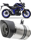 Exhaust Tip With Noise Certification Lv One Evo Stainless Steel Carbon Fiber End Cap - Leovince Compatible With Gilera Gp 800 (2008-2015)