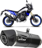 Tubo De Escape Con Homologación Acústica Lv One Evo Acero Negro Fondo Carbono - Leovince Compatible Con Yamaha Ténéré 700 (2021-2024)