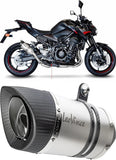 Tubo De Escape Con Homologación Acústica Lv Pro Acero Fondo Carbono - Leovince Compatible Con Kawasaki Z 900 (2020-2024)