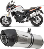 Tubo De Escape Con Homologación Acústica Lv One Evo Acero Fondo Carbono - Leovince Compatible Con Bmw F 800 Gt (2017-2020)