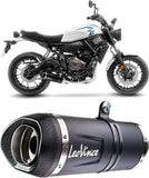 Sistema De Escape Completo Con Catalizador Y Homologación Acústica Lv One Evo Acero Negro Fondo Carbono - Leovince Compatible Con Yamaha Mt-07 (2021-2024)