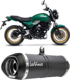 Complete Catalytic Exhaust System With Sound Certification Lv One Evo Carbon Fiber Carbon Fiber End Cap - Leovince Compatible With Kawasaki Z 650 Rs (2022-2024)