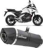 Tubo De Escape Con Homologación Acústica Lv One Evo Carbono Fondo Carbono - Leovince Compatible Con Honda Nc 750 X (2021-2024)