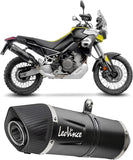 Tubo De Escape Con Homologación Acústica Lv One Evo Acero Negro Fondo Carbono - Leovince Compatible Con Aprilia Tuareg 660 (2022-2024)