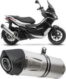 Tubo De Escape Con Homologación Acústica Lv One Evo Acero Fondo Carbono - Leovince Compatible Con Aprilia Sr Gt 125 - Sport (2022-2024)