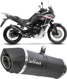 Tubo De Escape Con Homologación Acústica Factory S Acero Negro Fondo Carbono - Leovince Compatible Con Kawasaki Ninja 1000 Sx (2020-2024)
