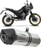 Tubo De Escape Con Homologación Acústica Lv One Evo Acero Fondo Carbono - Leovince Compatible Con Kove Moto 800 X Pro - Adv (2024-2026)