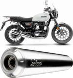 Tubo De Escape Con Homologación Acústica Classic Racer Acero Fondo Acero - Leovince Compatible Con Honda Gb 350 S (2025-2026)