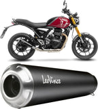 Exhaust Tip With Noise Certification Gp One Stainless Steel Stainless Steel End Cap - Leovince Compatible With Triumph Scrambler 400 X (2024-2026)