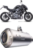 Tubo De Escape Con Homologación Acústica Nero Acero Fondo Carbono - Leovince Compatible Con Honda Cb 500 X (2019-2023)
