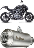 Tubo De Escape Con Homologación Acústica Lv-10 Acero Fondo Acero - Leovince Compatible Con Kawasaki Z 900 A2 (2018-2024)