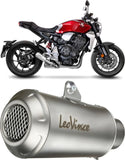 Tubo De Escape Con Homologación Acústica Lv-10 Acero Fondo Acero - Leovince Compatible Con Honda Cb 1000 R Neo Sports Café (2018-2024)