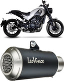 Tubo De Escape Con Homologación Acústica Lv-10 Acero Negro Fondo Acero - Leovince Compatible Con Benelli Leoncino - Trail 500 (2017-2024)