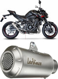 Tubo De Escape Con Homologación Acústica Lv-10 Acero Fondo Acero - Leovince Compatible Con Kawasaki Z 900 (2020-2024)