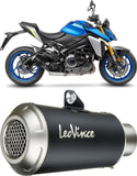 Tubo De Escape Con Homologación Acústica Lv-10 Acero Negro Fondo Acero - Leovince Compatible Con Suzuki Gsx-S 1000 (2021-2026)