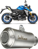Tubo De Escape Con Homologación Acústica Lv-10 Acero Fondo Acero - Leovince Compatible Con Suzuki Gsx-S 1000 (2021-2026)