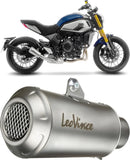 Tubo De Escape Con Homologación Acústica Lv-10 Acero Fondo Acero - Leovince Compatible Con Cfmoto 700 Cl-X Sport (2021-2023)