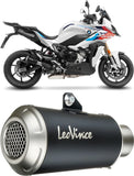 Tubo De Escape Con Homologación Acústica Lv-10 Acero Negro Fondo Acero - Leovince Compatible Con Bmw S 1000 Xr (2020-2023)
