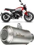 Tubo De Escape Con Homologación Acústica Lv-10 Acero Fondo Acero - Leovince Compatible Con Ducati Scrambler 800 Icon (2025-2026)