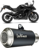 Tubo De Escape Con Homologación Acústica Lv-10 Acero Negro Fondo Acero - Leovince Compatible Con Suzuki Gsx-S 1000 Gx (2025-2026)