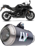 Tubo De Escape Con Homologación Acústica Lv-10 Carbono Fondo Acero - Leovince Compatible Con Suzuki Gsx-S 1000 Gx (2025-2026)