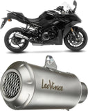 Tubo De Escape Con Homologación Acústica Lv-10 Acero Fondo Acero - Leovince Compatible Con Suzuki Gsx-S 1000 Gt (2021-2024)