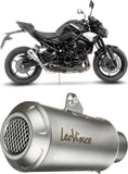 Tubo De Escape Con Homologación Acústica Lv-10 Acero Fondo Acero - Leovince Compatible Con Kawasaki Z 900 A2 (2025-2026)
