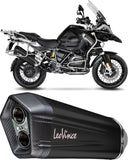Tubo De Escape Con Homologación Acústica Lv-12 Acero Negro Fondo Carbono - Leovince Compatible Con Bmw R 1200 Gs (2017-2018)