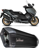 Sistema De Escape Completo Con Catalizador Y Homologación Acústica Lv-12 Acero Negro Fondo Carbono - Leovince Compatible Con Yamaha Xp 560 T-Max Tech Max (2020-2024)