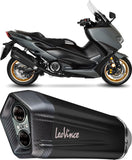 Sistema De Escape Completo Con Catalizador Y Homologación Acústica Lv-12 Acero Full Negro Fondo Carbono - Leovince Compatible Con Yamaha Xp 560 T-Max Tech Max (2020-2024)