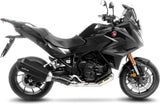 Tubo De Escape Con Homologación Acústica Lv-12 R Acero Negro Fondo Carbono - Leovince Compatible Con Honda Nt 1100 (2025-2026)