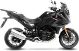 Tubo De Escape Con Homologación Acústica Lv-12 R Acero Fondo Carbono - Leovince Compatible Con Honda Nt 1100 (2025-2026)