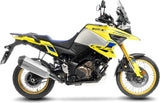 Tubo De Escape Con Homologación Acústica Lv-12 R Acero Fondo Carbono - Leovince Compatible Con Suzuki V-Strom 1050 De - Se (2025-2026)