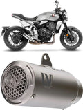 Tubo De Escape Con Homologación Acústica Lv Corsa S Titano Fondo Acero - Leovince Compatible Con Honda Cb 1000 R Neo Sports Café (2018-2024)