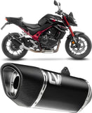 Tubo De Escape Con Homologación Acústica Lv-14 R Acero Negro Fondo Carbono - Leovince Compatible Con Honda Cb 750 Hornet (2025-2026)