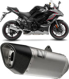 Tubo De Escape Con Homologación Acústica Lv-14 R Titano Fondo Carbono - Leovince Compatible Con Kawasaki Ninja 1000 Sx (2025-2026)
