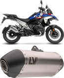 Tubo De Escape Con Homologación Acústica Lv-14 Acero Fondo Carbono - Leovince Compatible Con Bmw R 1300 Gs Adventure (2024-2026)