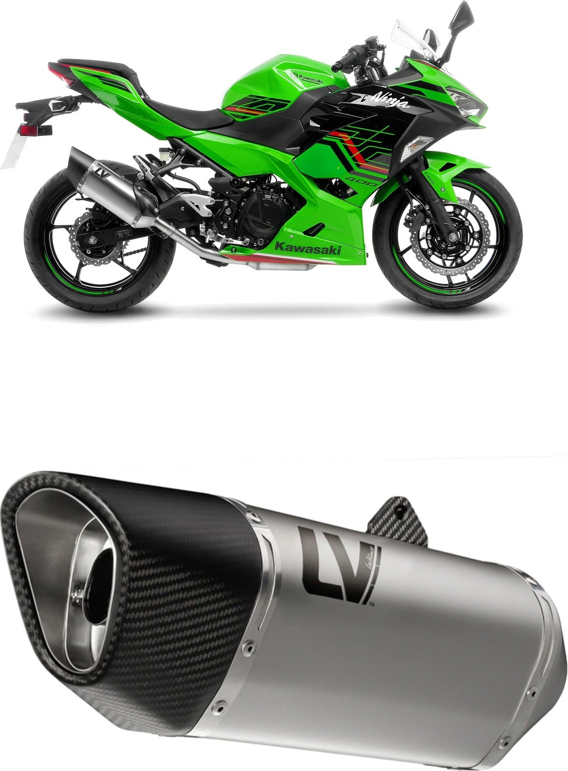 Exhaust Tip With Noise Certification Nero Stainless Steel Carbon Fiber End Cap - Leovince Compatible With Triumph Tiger 800 Xc - Xca (2011-2016)