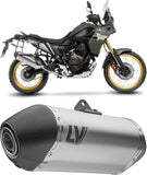 Tubo De Escape Con Homologación Acústica Lv-14 Titano Fondo Carbono - Leovince Compatible Con Yamaha Ténéré 700 Explore (2021-2024)