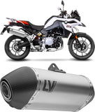 Tubo De Escape Con Homologación Acústica Lv-14 Titano Fondo Carbono - Leovince Compatible Con Bmw F 800 Gs (2024-2026)