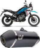 Tubo De Escape Con Homologación Acústica Lv-14 Acero Negro Fondo Carbono - Leovince Compatible Con Cfmoto 450 Mt (2024)
