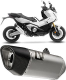 Tubo De Escape Con Homologación Acústica Lv-14 R Acero Fondo Carbono - Leovince Compatible Con Honda X-Adv 750 (2017-2024)