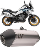 Tubo De Escape Con Homologación Acústica Lv-14 Acero Fondo Carbono - Leovince Compatible Con Cfmoto 800 Mt Sport (2025-2026)