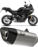 Sistema De Escape Completo Con Catalizador Y Homologación Acústica Lv-14 R Titano Fondo Carbono - Leovince Compatible Con Yamaha Tracer 9 Gt (2025-2026)