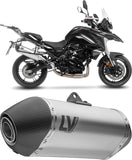 Tubo De Escape Con Homologación Acústica Lv-14 Titano Fondo Carbono - Leovince Compatible Con Benelli Trk 702 - X (2023-2024)