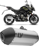 Tubo De Escape Con Homologación Acústica Lv-14 Titano Fondo Carbono - Leovince Compatible Con Triumph Tiger 800 Sport (2024-2026)