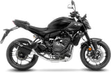 Sistema De Escape Completo Con Catalizador Y Homologación Acústica Lv-14 R Acero Negro Fondo Carbono - Leovince Compatible Con Yamaha Mt-07 (2021-2024)