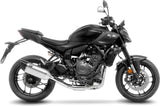 Sistema De Escape Completo Con Catalizador Y Homologación Acústica Lv-14 R Titano Fondo Carbono - Leovince Compatible Con Yamaha Mt-07 (2025-2026)