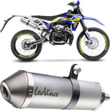 Exhaust Tip With Noise Certification X-Fight Stainless Steel Stainless Steel End Cap - Leovince Compatible With Sherco 50 Se-R (2021-2024)